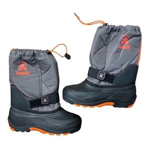 Kamik Waterproof Snow Boots Grey P7725 Size 5 NWOT